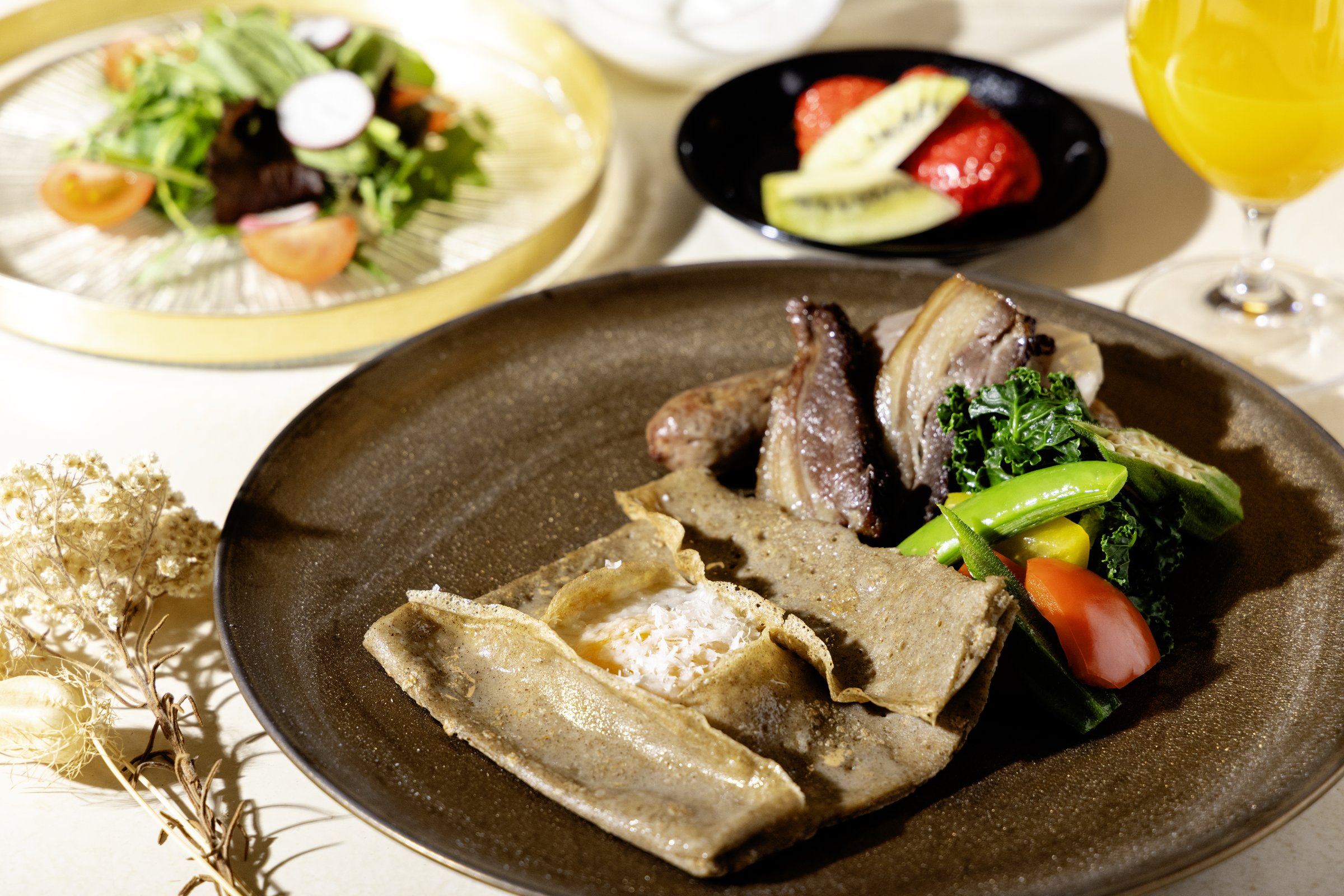 若槻茶寮 朝食(ガレット)